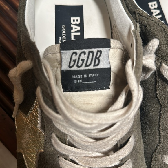 Goldengoose ‘BALLSTAR’ is green suede with metallic details size 42 - Picture 10 of 14